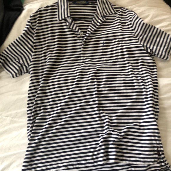 Polo Golf Men’s Polo - Blue/White - Large - Picture 1 of 4